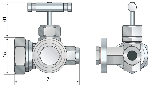 Вентиль манометрический A-FLOW VNH1-ARF-10M-M20-FT Клапаны / вентили